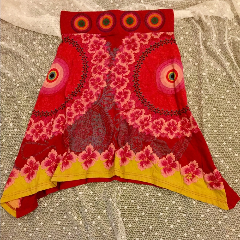 Desigual pretty Hawaii hibiscus 🌺 floral skirt M